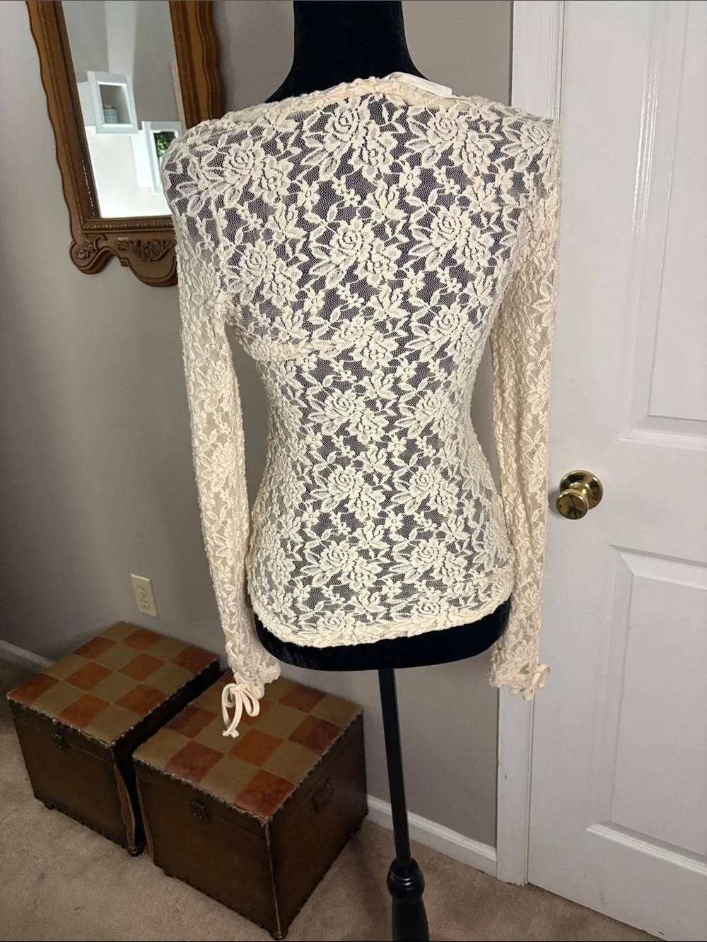 Anthropologie sheer floral